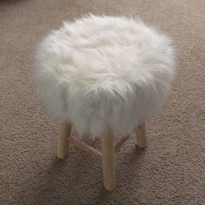 A furry stool.
